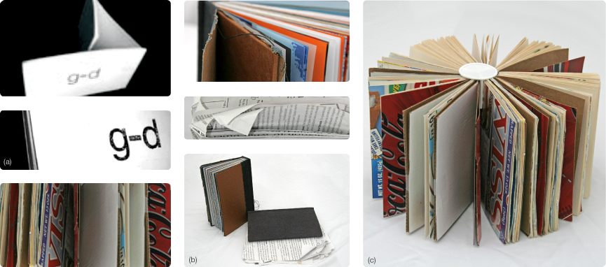 Conceptual books with detail shots