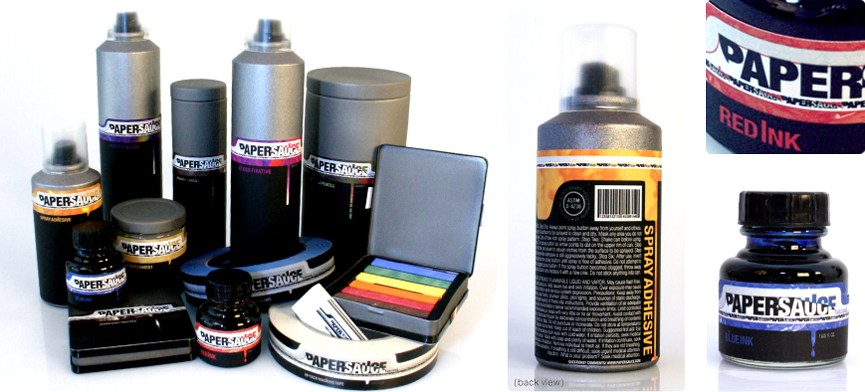 Paper Sauce artist supply set and detail shots